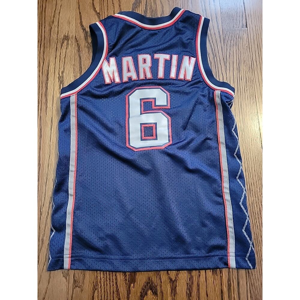 Nike Kenyon Martin New Jersey Nets Jersey NBA Basketball Youth Small Boys Kids - Picture 10 of 10